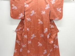 未使用品　抽象蝶模様子供着物